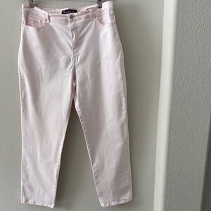 Gloria Vanderbilt Light Pink Ankle Jeans